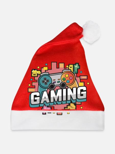 Gaming - Controller - Weihnachtsmütze - Rot