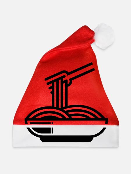 Spaghetti symbol - Weihnachtsmütze - Rot