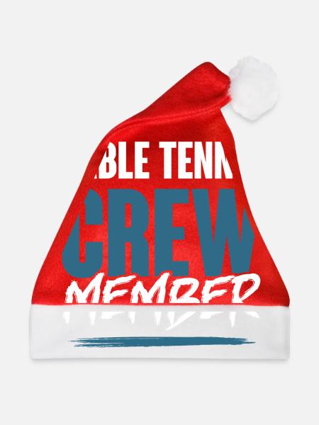 Table Tennis Crew - Weihnachtsmütze - Rot - Vorne
