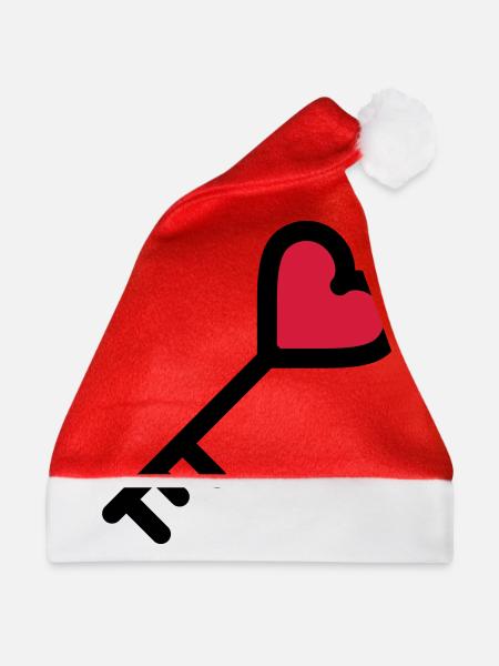 der Schlüssel zum Herzen Valentinstag - Weihnachtsmütze - Rot