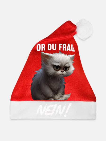 Bevor du fragst Nein - Weihnachtsmütze - Rot