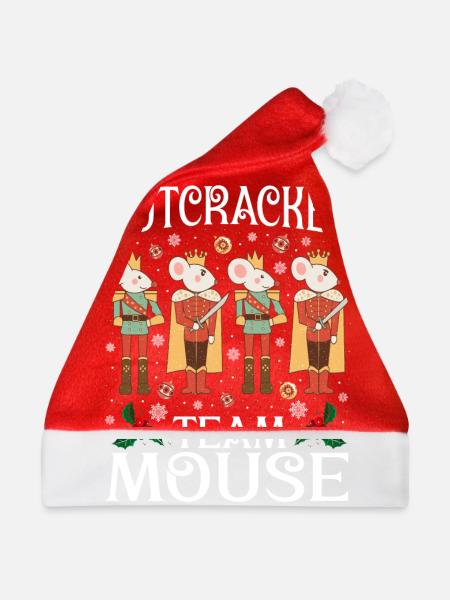 Nutcracker Team Mouse - Weihnachtsmütze - Rot