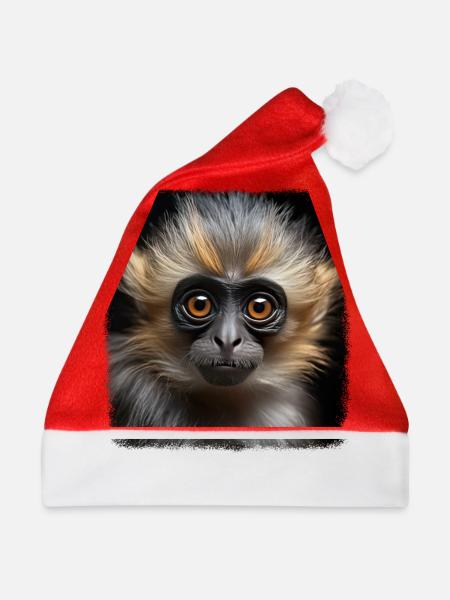 Gibbons realistic Gibbon - Weihnachtsmütze - Rot