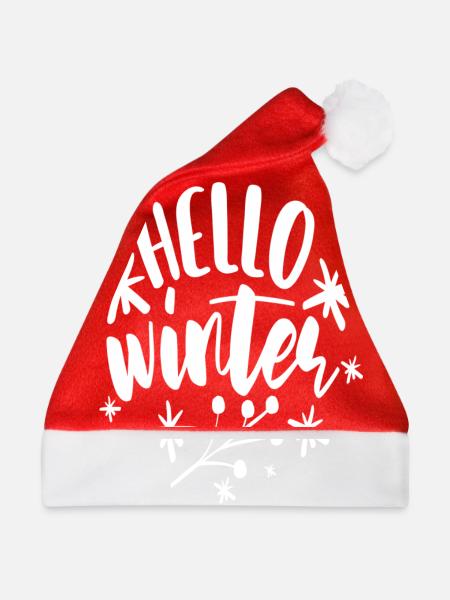 Hallo Winter - Weihnachtsmütze - Rot