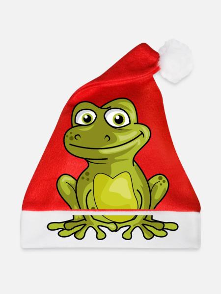 Frosch König Kuss Geschenk Quak - Weihnachtsmütze - Rot