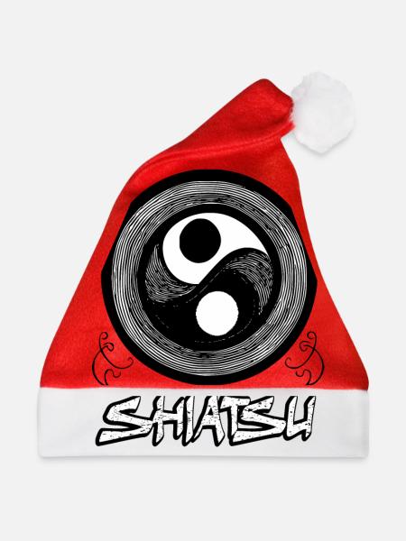 Shiatsu Yoga Meditation Massage Buddha Japanisch 4 - Weihnachtsmütze - Rot