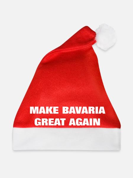 Make Bavaria Great again - Weihnachtsmütze - Rot - Vorne