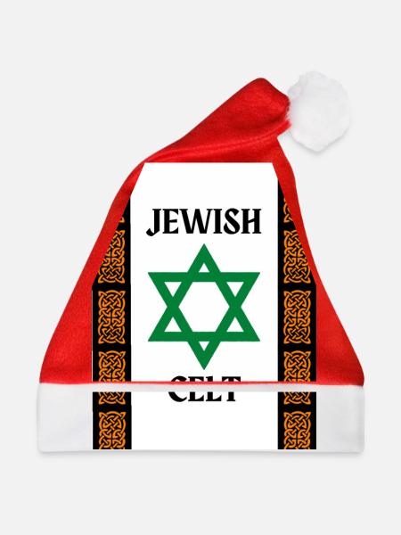 Jüdischer Kelt - Weihnachtsmütze - Rot - Vorne