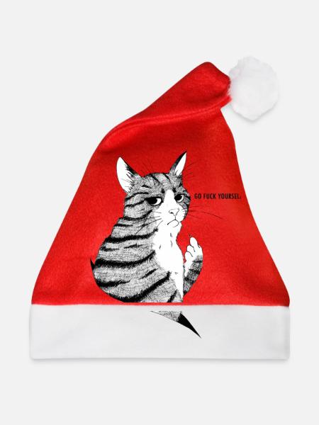 schlechte Kätzchen - Weihnachtsmütze - Rot