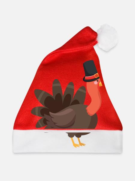 Thanksgiving Truthahn - Weihnachtsmütze - Rot