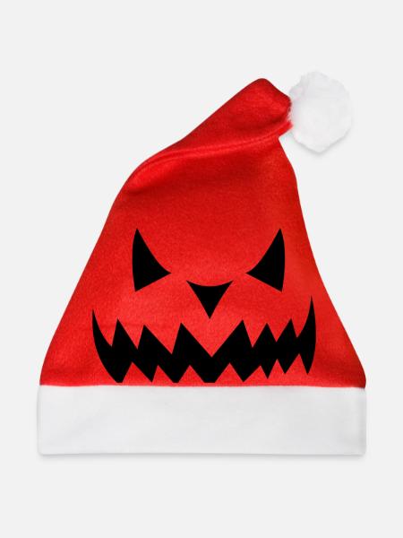 Halloween Kürbis - Weihnachtsmütze - Rot
