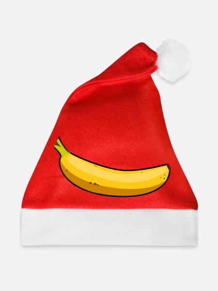 Banane - Weihnachtsmütze - Rot