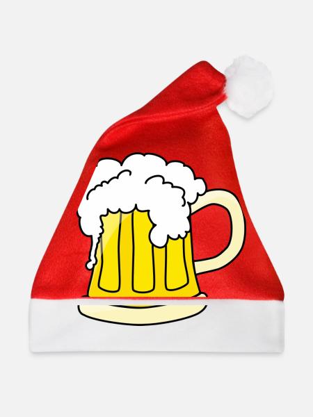 Bier - Weihnachtsmütze - Rot