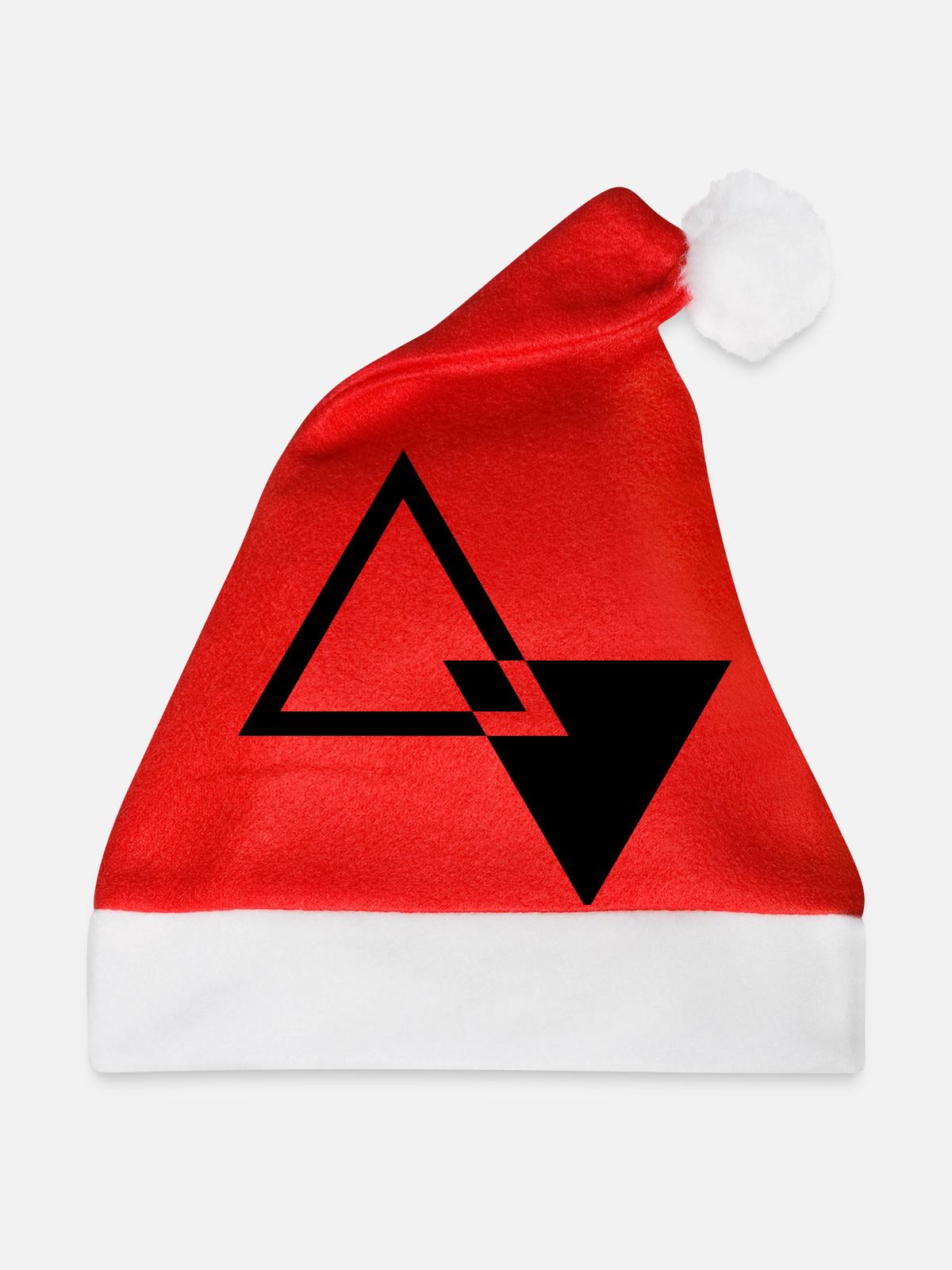 MODERN TRIANGLE SHAPE - Weihnachtsmütze - Rot - Vorne