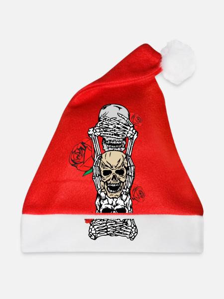 skulls - Weihnachtsmütze - Rot