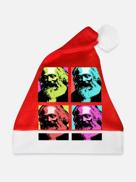 Kommunismus Lenin Marx Klassenkampf Sozial - Weihnachtsmütze - Rot - Vorne
