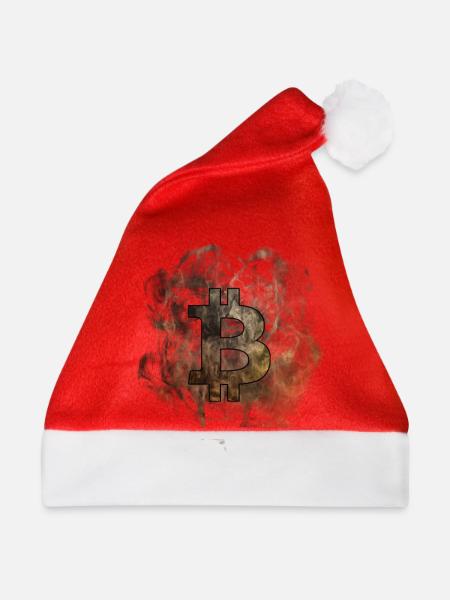 Bitcoin - Weihnachtsmütze - Rot