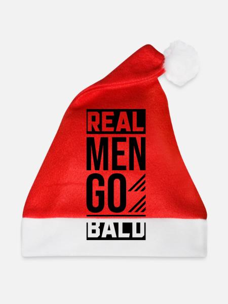 Keine Haare Frisur Glatzkopf Glatze Glatzenträger - Weihnachtsmütze - Rot