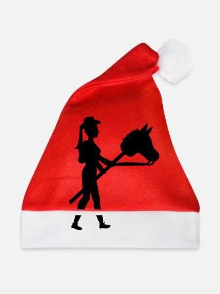 Steckenpferd Pferd Geschenk - Weihnachtsmütze - Rot