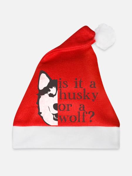 Husky - Weihnachtsmütze - Rot