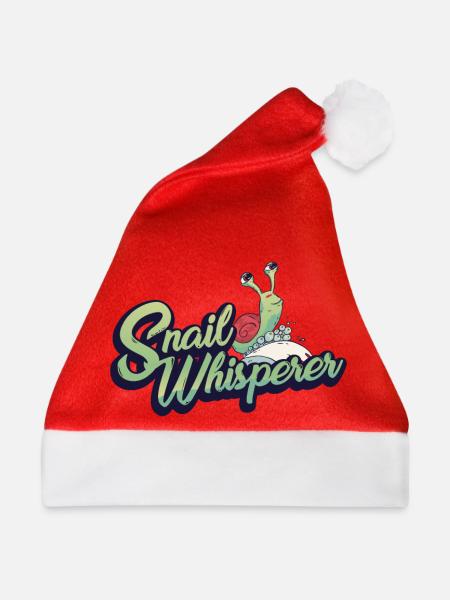 Schnecke - Weihnachtsmütze - Rot