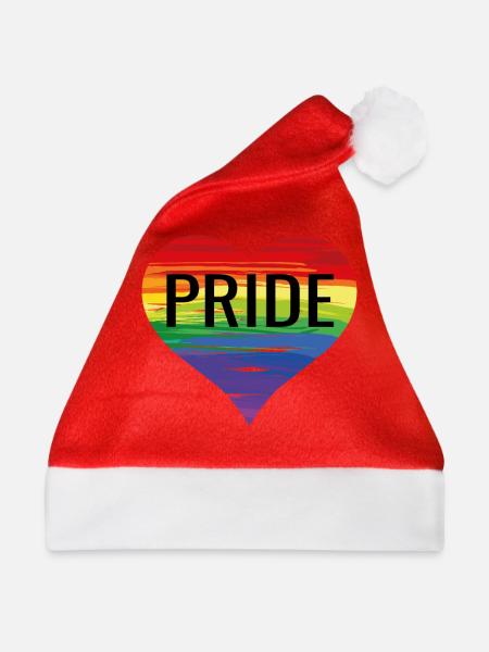 Gay Pride - Weihnachtsmütze - Rot - Vorne