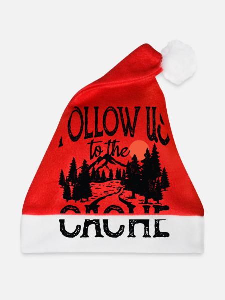 Follow Us To The Cache - Weihnachtsmütze - Rot