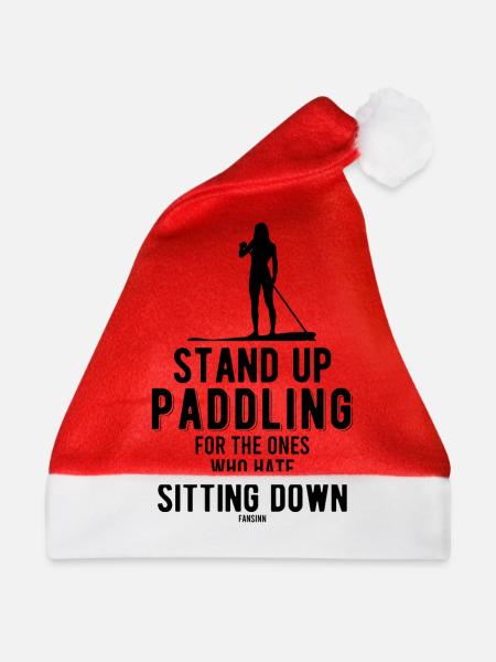Stand Up Paddling - Weihnachtsmütze - Rot