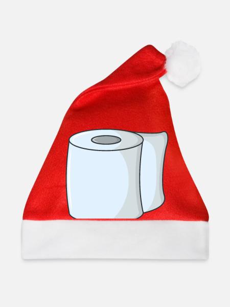 Toilettenpapier Klopapier - Weihnachtsmütze - Rot