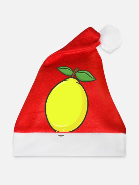 Zitrone - Weihnachtsmütze - Rot