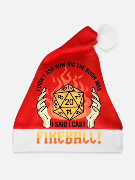 Gamer Feuerball Sarkasmus Geschenk - Weihnachtsmütze - Rot