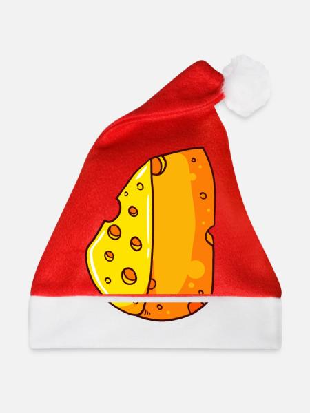 Käse Käserei Käser Parmesan Gourmet - Weihnachtsmütze - Rot - Vorne