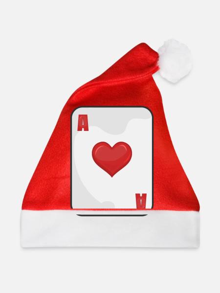 Ass Karte - Weihnachtsmütze - Rot - Vorne