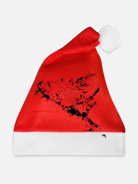 Buckelwal cool - Weihnachtsmütze - Rot