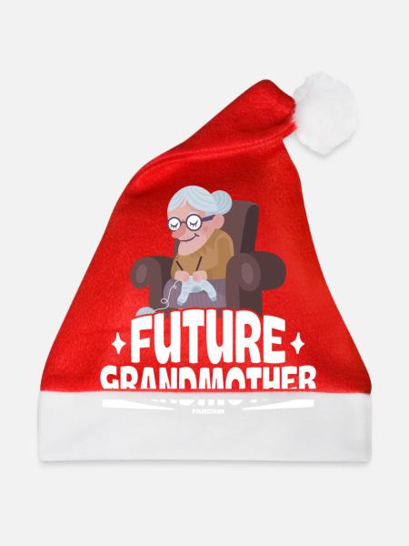 Future Grandmother - Weihnachtsmütze - Rot - Vorne