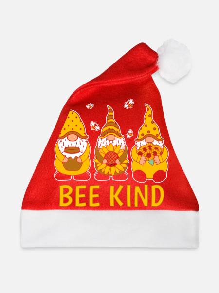Bee Kind - Weihnachtsmütze - Rot