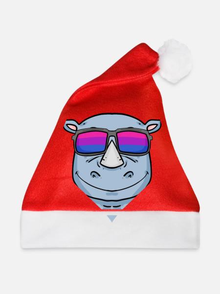 Bisexuell Nashorn Geschenk - Weihnachtsmütze - Rot