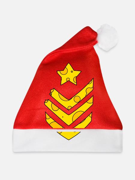 Käse Armee Medaille - Weihnachtsmütze - Rot