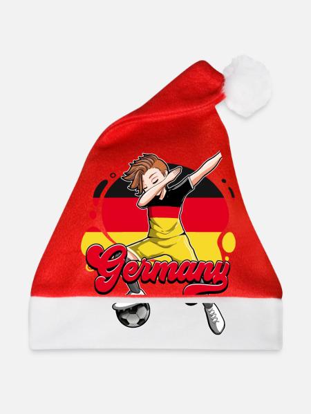 Deutschland Fußball - Weihnachtsmütze - Rot