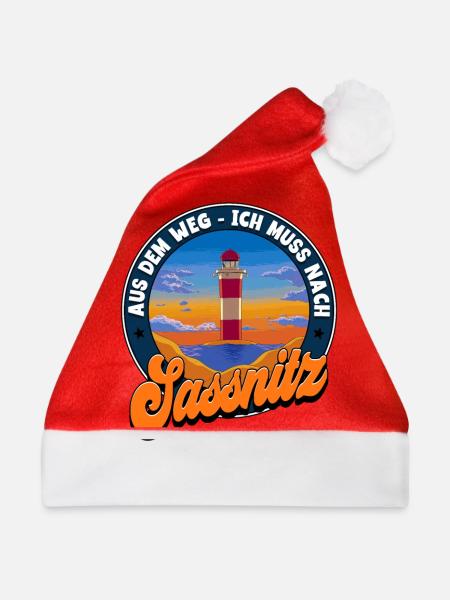 Sassnitz - Weihnachtsmütze - Rot