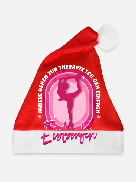 Eislaufen - Weihnachtsmütze - Rot