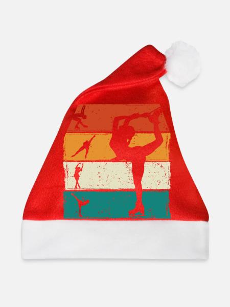 Eislaufen - Weihnachtsmütze - Rot