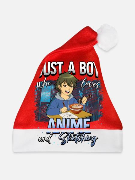 Anime Otaku Weeb - Weihnachtsmütze - Rot