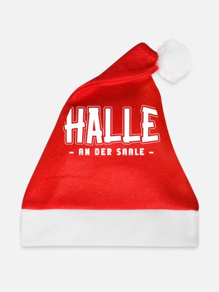 Hallenserin Hallenser Halle - Weihnachtsmütze - Rot