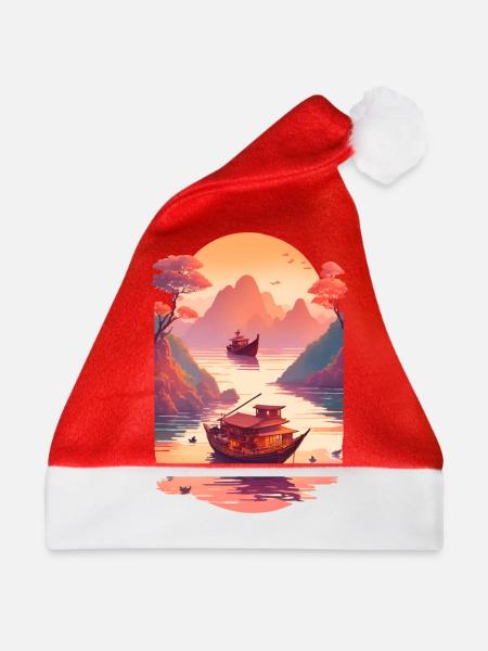 Sunset Serenade, Ninh Binh - Weihnachtsmütze - Rot