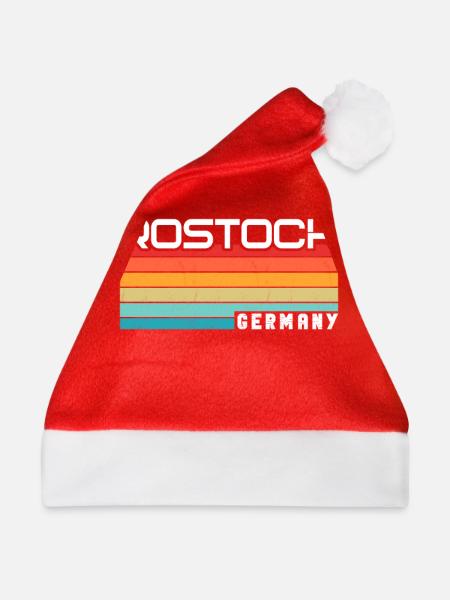 Rostockerin Rostocker Rostock - Weihnachtsmütze - Rot