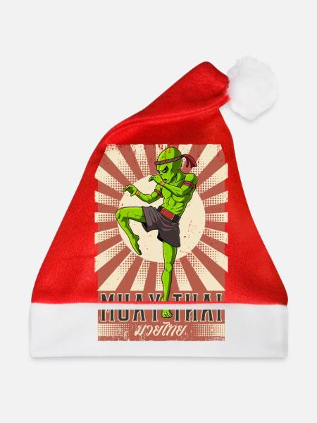 Muay Thai - Weihnachtsmütze - Rot