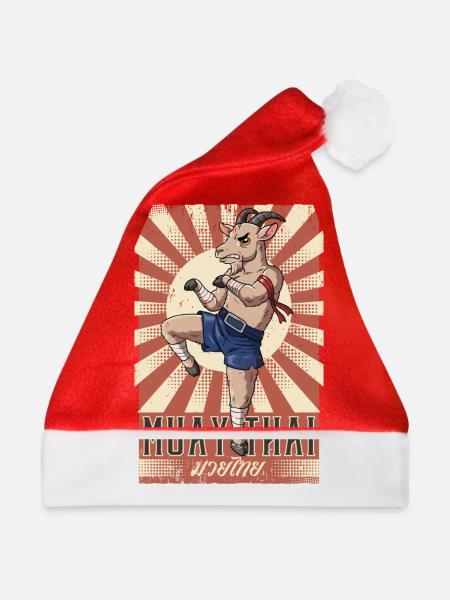 Muay Thai - Weihnachtsmütze - Rot