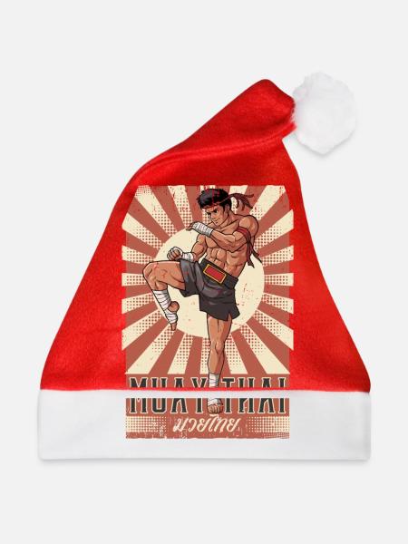 Muay Thai - Weihnachtsmütze - Rot