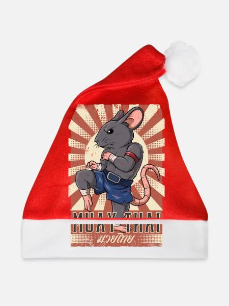 Muay Thai - Weihnachtsmütze - Rot